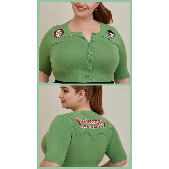 Torrid Universal Monsters Punk Gothic Bride of Frankenstein Cardigan Shrug 6X - Picture 1 of 4